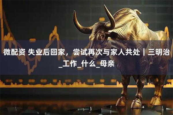 微配资 失业后回家，尝试再次与家人共处｜三明治_工作_什么_母亲
