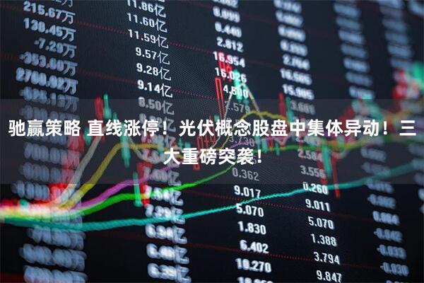 驰赢策略 直线涨停！光伏概念股盘中集体异动！三大重磅突袭！